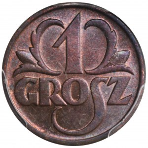 1 grosz 1939 - PCGS MS63 BN