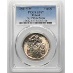 PRÓBA, 10 złotych 1965 Siedemset lat Warszawy - PCGS SP67