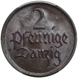 Free City of Danzig, 2 pfennige 1923 - PCGS MS64 BN