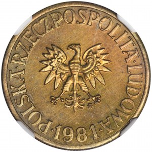 5 złotych 1981 - NGC MS66