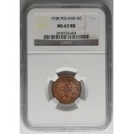 5 groszy 1938 - NGC MS63 RB