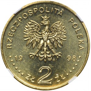 2 złote 1998 Adam Mickiewicz - NGC MS67