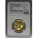 2 złote 1998 Adam Mickiewicz - NGC MS67