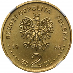 2 złote 1996 Henryk Sienkiewicz - NGC MS67