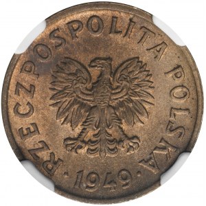 20 groszy 1949 Miedzionikiel - NGC MS64