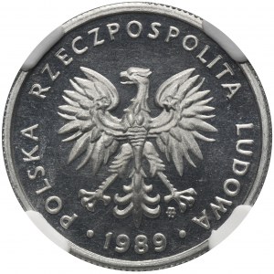 5 złotych 1989 - NGC PF66 ULTRA CAMEO - lustrzanka