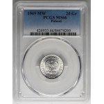 20 groszy 1969 - PCGS MS66