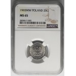 20 groszy 1965 - NGC MS65