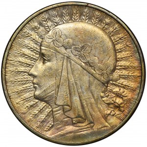 Głowa Kobiety, 10 złotych Londyn 1932