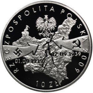 10 złotych 2009 Wieluń - 1 Września