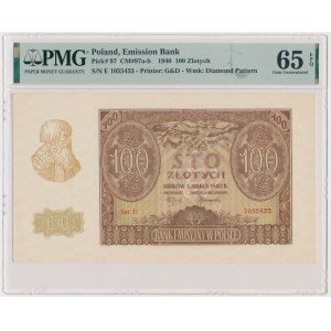 100 złotych 1940 - E - PMG 65 EPQ