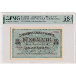 Kowno, 5 Mark 1918 - C - PMG 58 EPQ