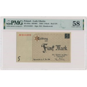 5 Mark 1940 - red serial number - PMG 58