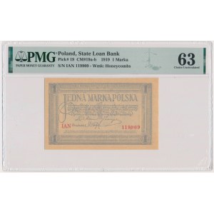 1 marka 1919 - IAN - PMG 63