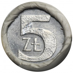 Zestaw, 10 x Rulony bankowe, 5 złotych 1990 (500 szt.)