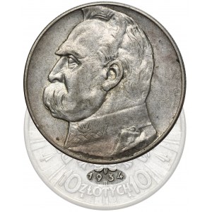 Piłsudski, 10 złotych 1934 - RZADKIE