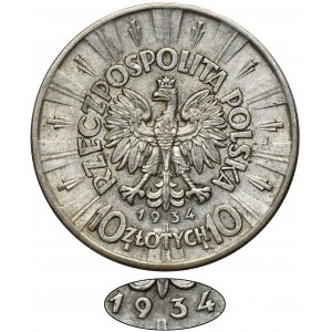 Piłsudski, 10 złotych 1934 - RZADKIE