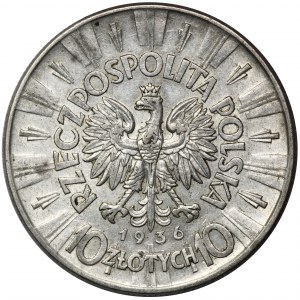 Piłsudski, 10 złotych 1936