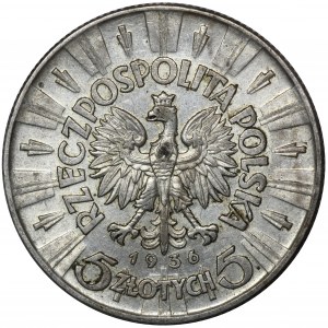 Piłsudski, 5 złotych 1936