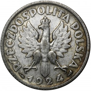 Kobieta i kłosy, 1 złoty Paryż 1924