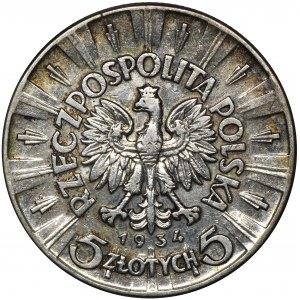 Pilsudski, 5 Zloty 1934