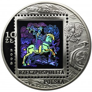 10 złotych 2008 450 lat Poczty polskiej