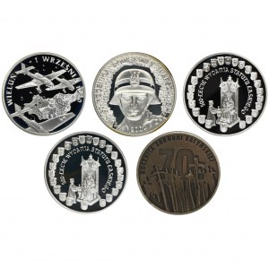 Zestaw, 10 złotych kolekcjonerskie (5 szt.)