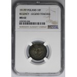 Polish Kingdom, 10 pfennig 1917 - NGC MS62