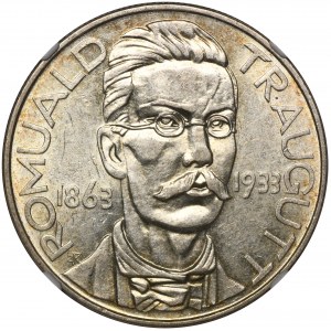 Traugutt, 10 złotych 1933 - NGC AU58