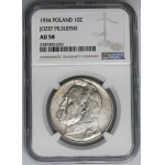 Piłsudski, 10 złotych 1934 - NGC AU58 - RZADKIE