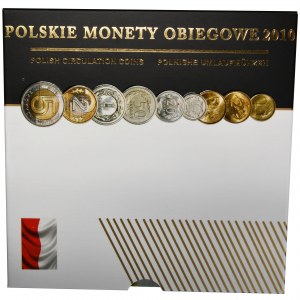 Zestaw, Polskie monety obiegowe 2010 (9 szt.)