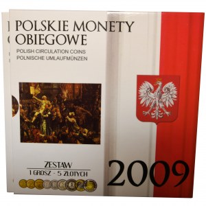 Zestaw, Polskie monety obiegowe 2009 (9 szt.)