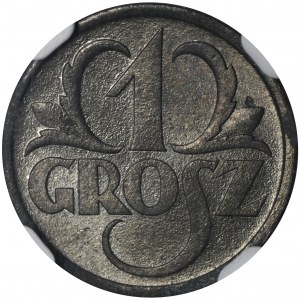 German Occupation, 1 Grosz 1939 - NGC MS64