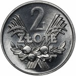 2 złote 1970 Jagody - ostry daszek cyfry 7