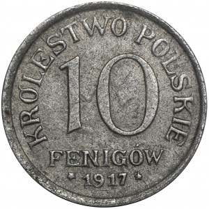 Królestwo Polskie, 10 fenigów 1917