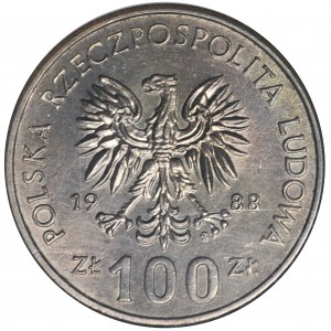 100 złotych 1988 Jadwiga - bez znaku