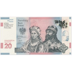 20 złotych 2015 - 1050 rocznica chrztu Polski -