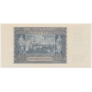 20 złotych 1940 - bez numeratora -
