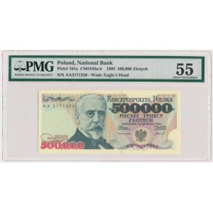 500.000 złotych 1993 - AA - PMG 55 - RZADKA