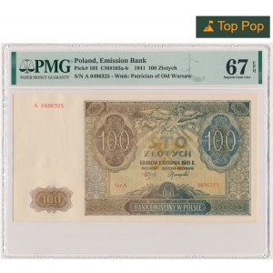 100 złotych 1941 - A - PMG 67 EPQ