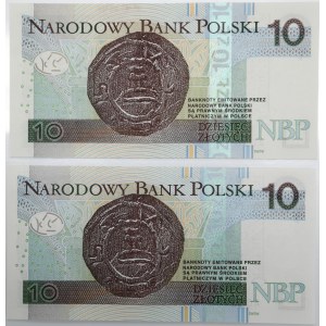 Zestaw, 10 złotych 2012 (2 szt.) - seria przejściowa