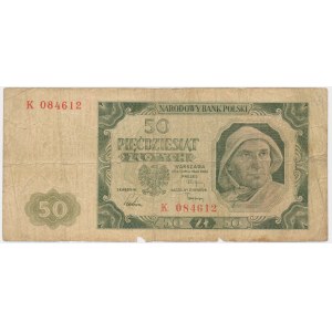 50 złotych 1948 - K - RZADKI