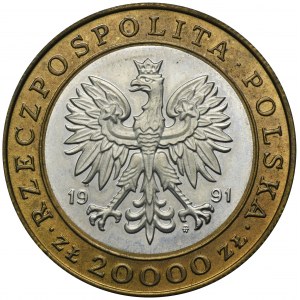 20.000 złotych 1991 225 lat Mennicy Warszawskiej