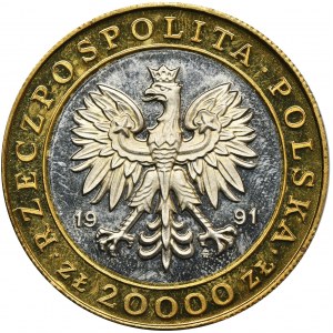 20.000 złotych 1991 225 lat Mennicy Warszawskiej