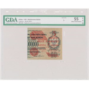 5 groszy 1924 - prawa połowa - GDA 55 EPQ