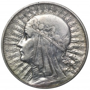 Głowa Kobiety, 10 złotych Londyn 1932