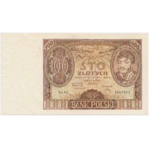 100 Zloty 1932 - Ser. AE. - ohne zusätzliche znw. -