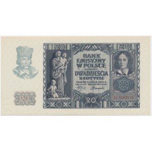 20 złotych 1940 - H -