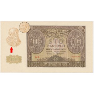 100 zloty 1940 - ZWZ - B -.
