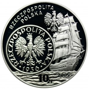 10 złotych 2005 Dzieje złotego, Żaglowiec